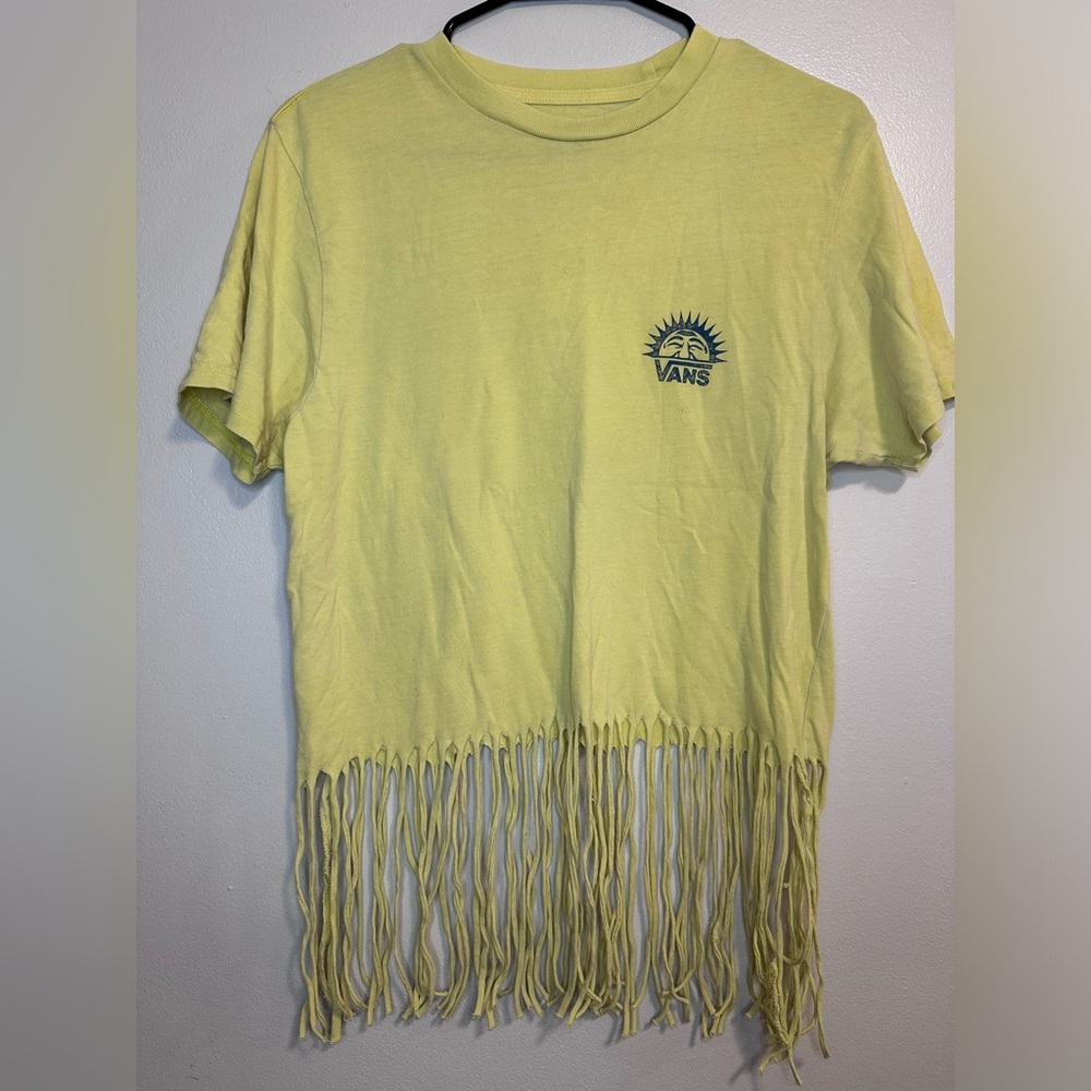 Vans Yellow Fringe Short Sleeve Tee